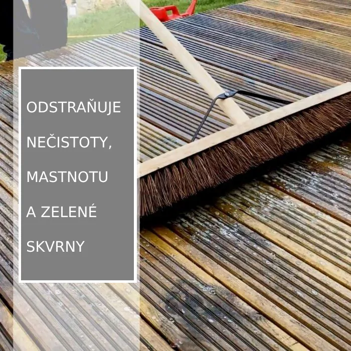 Čistič dřevěných teras