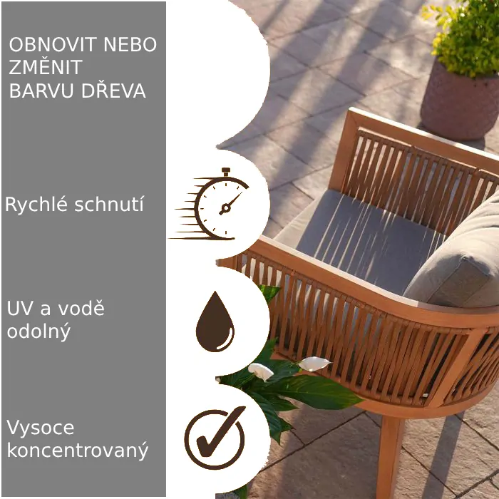 Exterierové mořidlo na dřevo