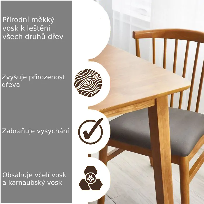 Vosk a leštidlo na dřevo