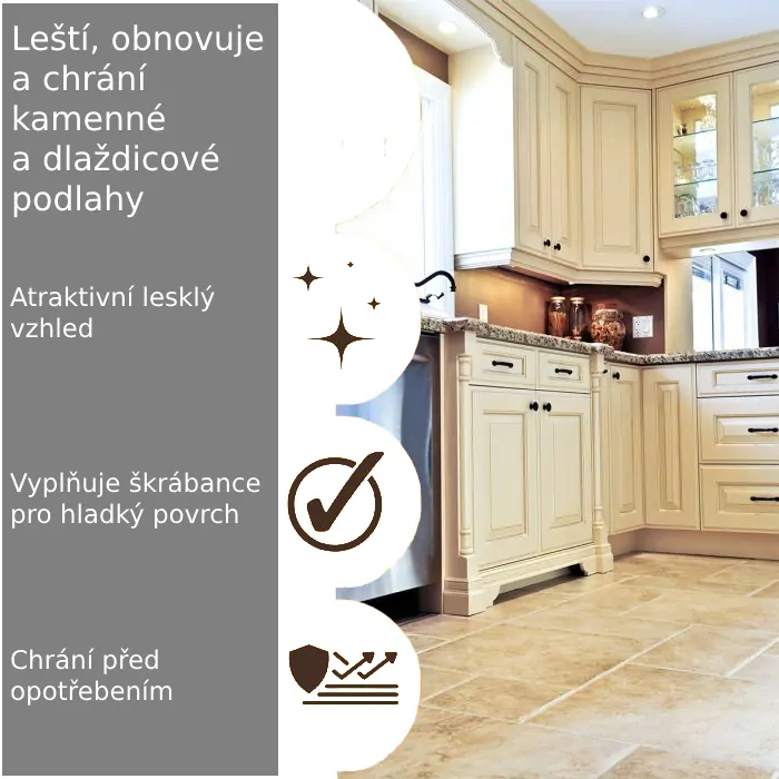 Leštidlo na kamennou a dlážděnou podlahu
