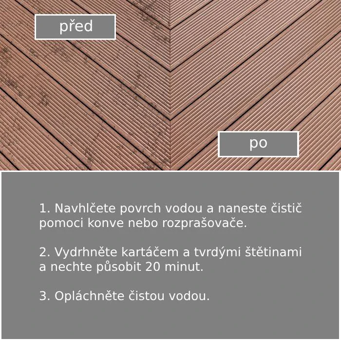 Kompozitní čistič teras
