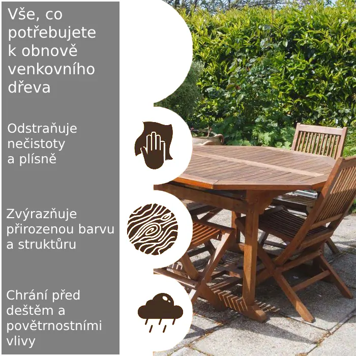 Sada na renovaci zahradního nábytku
