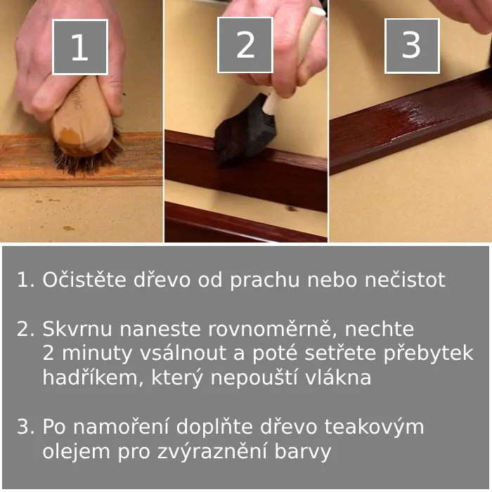 Exterierové mořidlo na dřevo