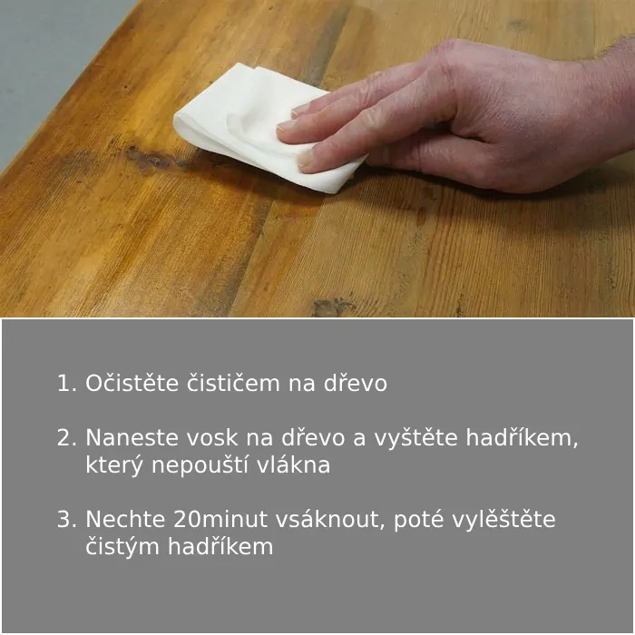 Vosk a leštidlo na dřevo