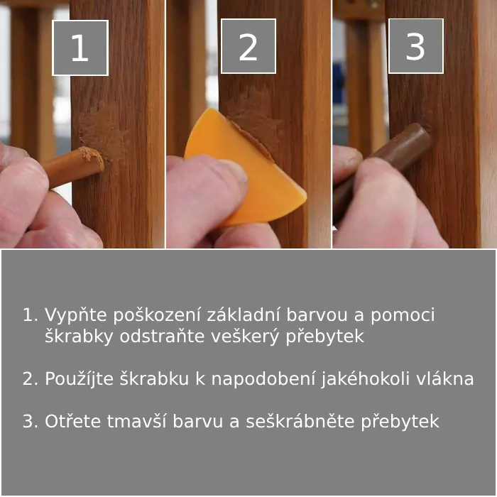 Sada na opravu podlah a nábytku