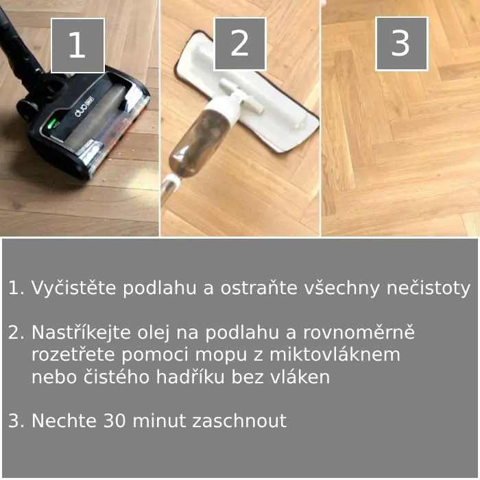 Olej na údržbu dřevěných podlah