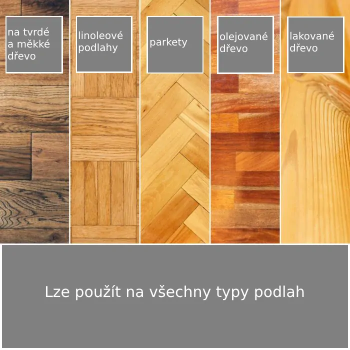 Čistič dřevěných podlah