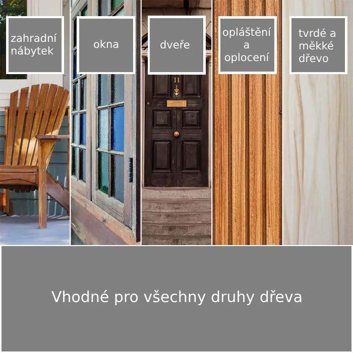 Exterierové mořidlo na dřevo