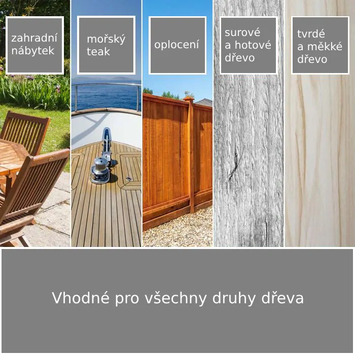Sada pro péči o teakové dřevo