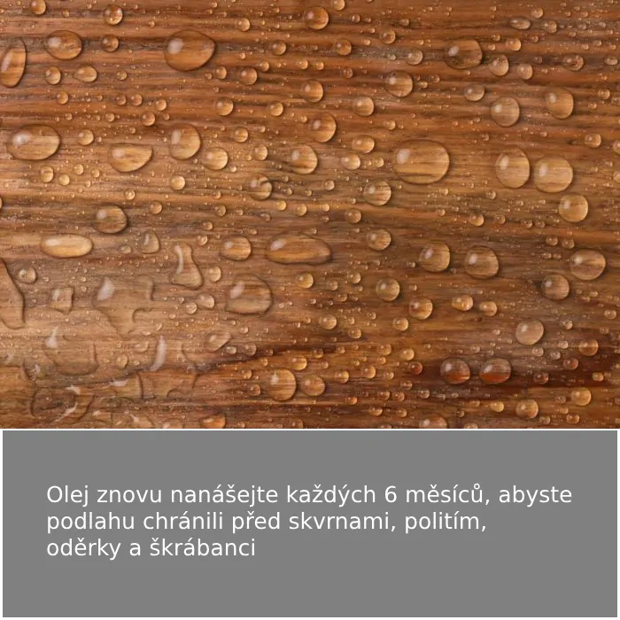 Olej na údržbu dřevěných podlah